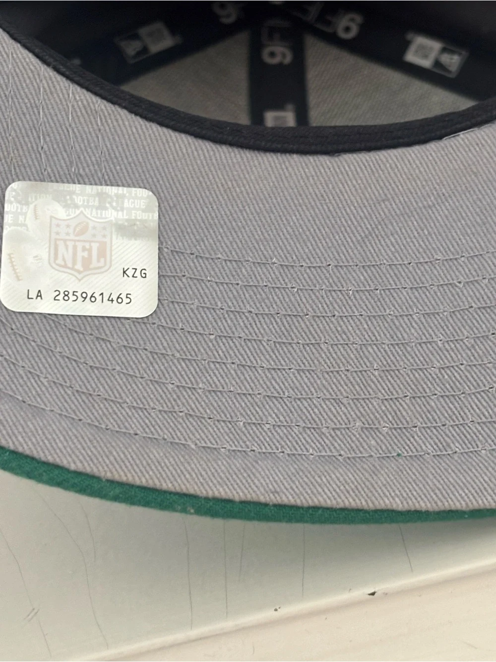 Men's Philadelphia Eagles Snapback Hat - Black with Green Visor